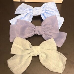 Charming Kids Bow Set - Three Shades of Blue